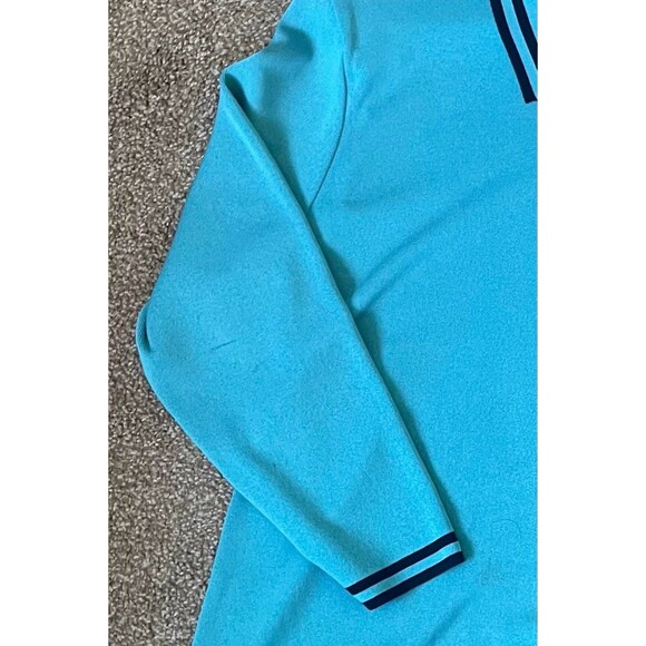 Misook Woman XLarge Open Cardigan Teal With Navy Trim - Classic Career Wear Knit - Picture 8 of 9